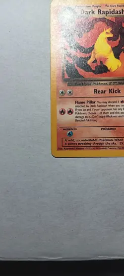 Dark Rapidash 44/82 Uncommon Team Rocket Pokemon Unlimited Heavily Played - Image 5