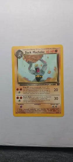 Dark Machoke Uncommon Unlimited Team Rocket 40/82 HP Pokemon TCG - Image 1