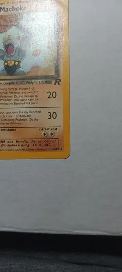 Dark Machoke Uncommon Unlimited Team Rocket 40/82 HP Pokemon TCG - Image 4