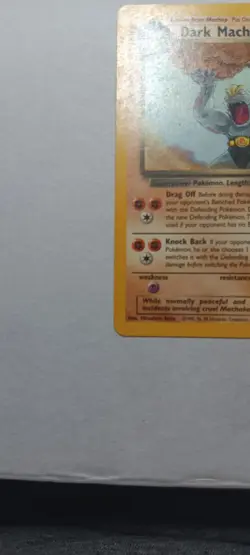 Dark Machoke Uncommon Unlimited Team Rocket 40/82 HP Pokemon TCG - Image 5
