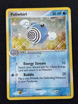 Pokemon TCG Poliwhirl 46/112 EX FireRed & LeafGreen Reverse Holo 2004 (MP) - Image 1