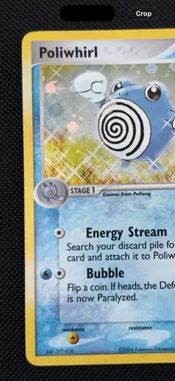 Pokemon TCG Poliwhirl 46/112 EX FireRed & LeafGreen Reverse Holo 2004 (MP) - Image 3