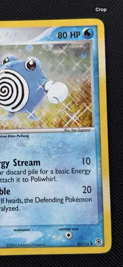 Pokemon TCG Poliwhirl 46/112 EX FireRed & LeafGreen Reverse Holo 2004 (MP) - Image 4