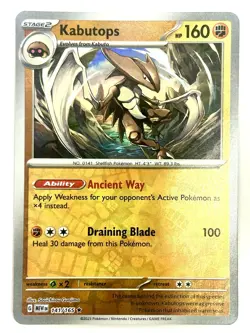 Kabutops 141/165 Rare 151 Pokemon Reverse Holo Near Mint - Image 1
