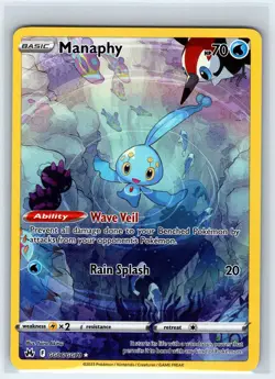 Manaphy GG06/GG70 Holo Crown Zenith Galarian Gallery Pokemon NM - Image 1
