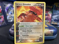 Pokemon Team Magma's Groudon 9/95 Team Magma vs Team Aqua Rare (non-Holo) Mint - Image 2