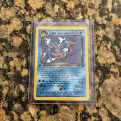 Pokemon Dark Gyarados 8/82 Team Rocket Holo Rare 1st Edition 70 HP English - Image 1