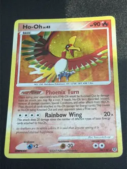 Pokemon Card TCG Ho-Oh Holo Rare Card Secret Wonders 10/132 HOLO BLEED VLP/NM - Image 1