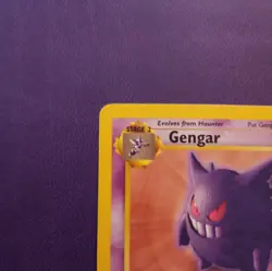 Pokemon Card Gengar 20/62 1ST EDITION Fossil Rare - Image 2
