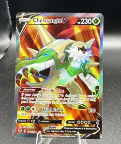 Pokemon Silver Tempest Full Art Chesnaught V 171/195 - - Image 1