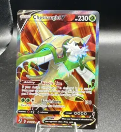 Pokemon Silver Tempest Full Art Chesnaught V 171/195 - - Image 3