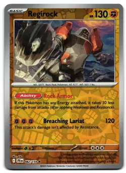 Regirock 082/159 - 🌊 Journey Together Rare Pokemon TCG Reverse Holo 🖤 - LP - Image 1