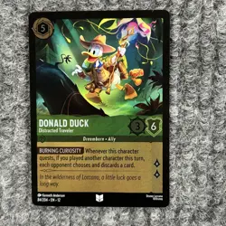 Disney Lorcana Wilds Unknown Donald Duck Distracted Traveler 84/204 Foil - Image 1