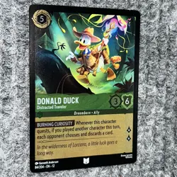 Disney Lorcana Wilds Unknown Donald Duck Distracted Traveler 84/204 Foil - Image 3