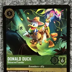Disney Lorcana Wilds Unknown Donald Duck Distracted Traveler 84/204 Foil - Image 5