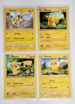 4x Pikachu Card LOT - Pokemon TCG - Assorted Lot - Image 1
