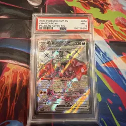Pokemon TCG Charizard EX Promo Card #74 Paldean Fates PSA 9 - Image 1