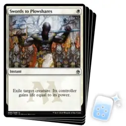 SWORDS TO PLOWSHARES X4 Masters 25 Magic MTG MINT CARD - Image 1