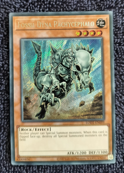 Fossil Dyna Pachycephalo LODT-EN099 Secret Rare Yugioh Unlimited Edition Mint - Image 1