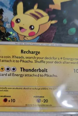 Pikachu HGSS03 Promo HGSS Black Star Promos Pokemon DMG - Image 3