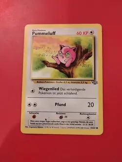 Pokemon Pummeluff (Jigglypuff ) 54/64 - GERMAN Jungle Set - Never Played NM/M - Image 1