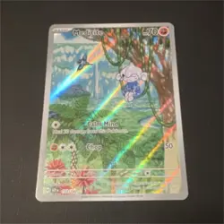 Pokemon TCG Meditite 153/142 SV07 Stellar Crown Illustration Rare Full Art Holo - Image 1