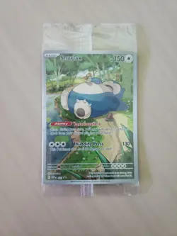 Pokemon TCG Snorlax Holo Full Art Scarlet & Violet 151 Promo 051 Sealed - Image 1