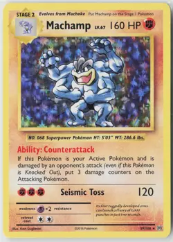 Machamp 59/108 Holo Rare Evolutions Pokemon Holo Near Mint - Image 1