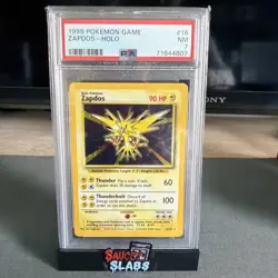 1999 Pokemon Base Set Zapdos Holo PSA 7 - Image 1