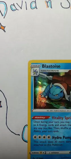 Pokemon TCG Blastoise 17/78 Pokemon GO Set Holo Rare HP - Image 2