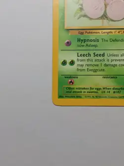 Pokemon TCG Exeggcute 52/64 Jungle HP Wotc Vintage - Image 5
