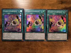 Yummy☆Surprise x3 JUSH-EN025 Super Rare Justice Hunters Yugioh 1st Edition NM - Image 1