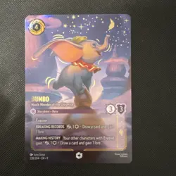 Disney Lorcana TCG Dumbo - Ninth Wonder of the Universe Enchanted Foil EN - Image 1