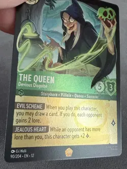 Disney Lorcana Wilds Unknown The Queen Devious Disguise 90/204 Legendary (FOIL) - Image 3