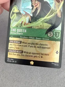 Disney Lorcana Wilds Unknown The Queen Devious Disguise 90/204 Legendary (FOIL) - Image 4