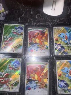 Pokemon 30th Year Anniversary First Illustration Kanto Starters Promo Card - Image 1