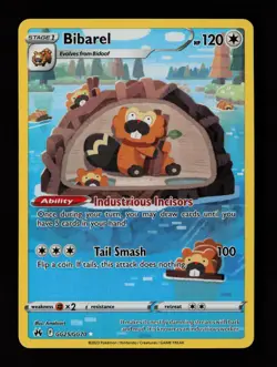 Bibarel GG25/GG70 Holo Crown Zenith Galarian Gallery Pokemon Cards - Image 1