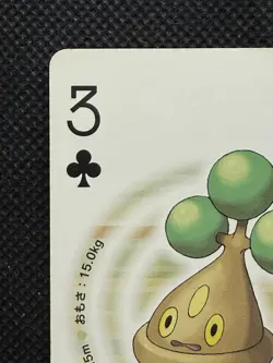Pokemon Bonsly 3 of Clubs Pearl Playing Card Palkia Back Poker Nintendo - Image 2