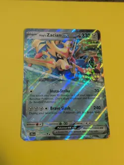 Hop's Zacian EX Double Rare Holo Card 111/159 Journey Together Series LP - Image 1