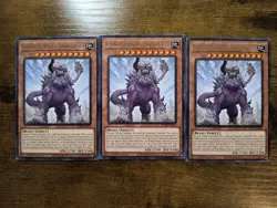 Behemoth the King of a Hundred Battles x3 JUSH-EN050 Rare Justice Hunters Yugioh - Image 1