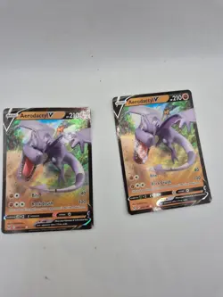 Aerodactyl V Ultra Rare 092/196 SWSH11 Pokemon Lost Origin Pokemon TCG Cards X2 - Image 1