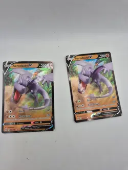 Aerodactyl V Ultra Rare 092/196 SWSH11 Pokemon Lost Origin Pokemon TCG Cards X2 - Image 2