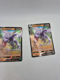 Aerodactyl V Ultra Rare 092/196 SWSH11 Pokemon Lost Origin Pokemon TCG Cards X2 - Image 5