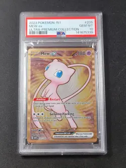 Mew ex 205/165 Scarlet & Violet 151 Metal Gold Card PSA 10 Gem Mint Pokemon - Image 1