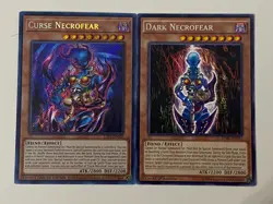 Yugioh Dark Necrofear Curse Set - 1st & Limited Edition NM - Plus Free Holo - Image 1