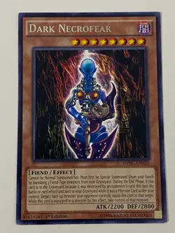 Yugioh Dark Necrofear Curse Set - 1st & Limited Edition NM - Plus Free Holo - Image 3