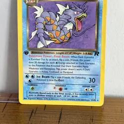Pokemon Card: Team Rocket 1st Edition Rare Non-Holo : Dark Gyarados 25/82 Used - Image 3