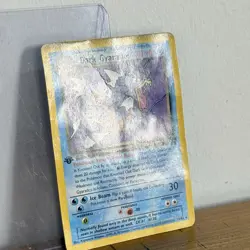 Pokemon Card: Team Rocket 1st Edition Rare Non-Holo : Dark Gyarados 25/82 Used - Image 4