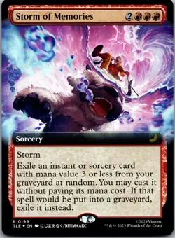 Storm of Memories (Extended Art) 199 Foil Avatar: The Last Airbender MTG NM - Image 1