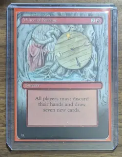 MTG Wheel of Fortune Non-Foil from Revised Edition w/ Alter Sleeve NM - Image 3